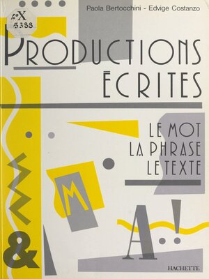 cover image of Productions écrites